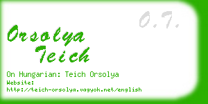 orsolya teich business card